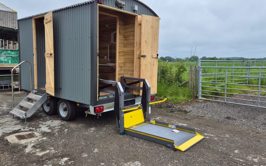 Shepherd Hut Toilet Trailers Break New Ground with Vapor Ricon S-Series Lift